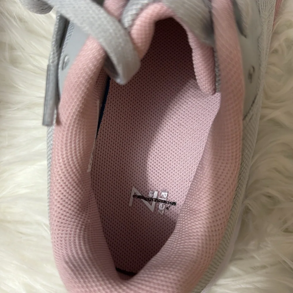 Z By Zella Light Grey Pink White Sneakers Size 5.5